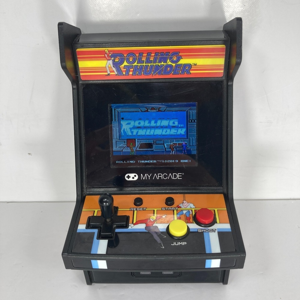 MY ARCADE Rolling Thunder Micro Player Electronic Game TESTED